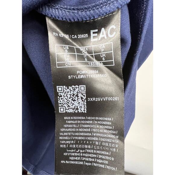 Guess Dress Womens Pia Detail‎ Sweater Sheath Bodycon Blue Size Small - Picture 7 of 9